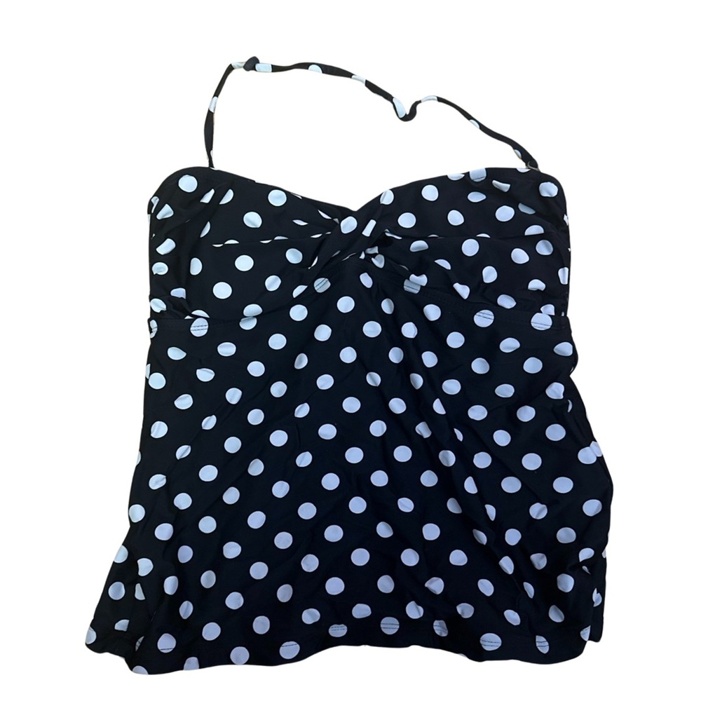 Polka dot swimsuit top